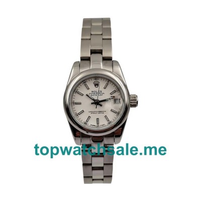 UK AAA Rolex Lady-Datejust 179174 26 MM White Dials Women Replica Watches