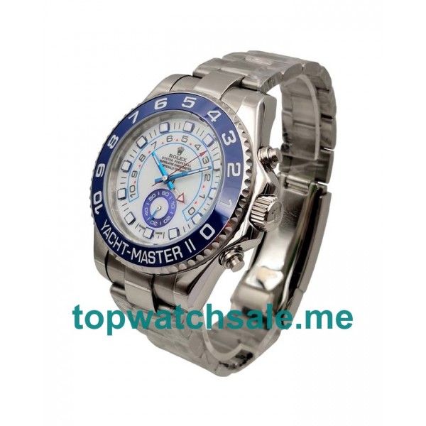 UK AAA Rolex Yacht-Master II 116680 44 MM White Dials Men Replica Watches