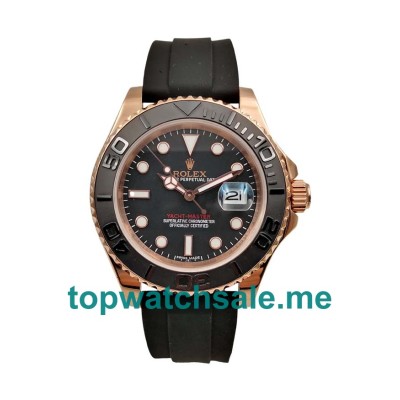 UK AAA Rolex Yacht-Master 116655 40 MM Black Dials Men Replica Watches