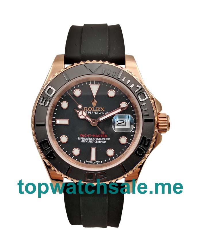 UK AAA Rolex Yacht-Master 116655 40 MM Black Dials Men Replica Watches