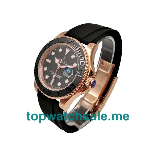 UK AAA Rolex Yacht-Master 116655 40 MM Black Dials Men Replica Watches