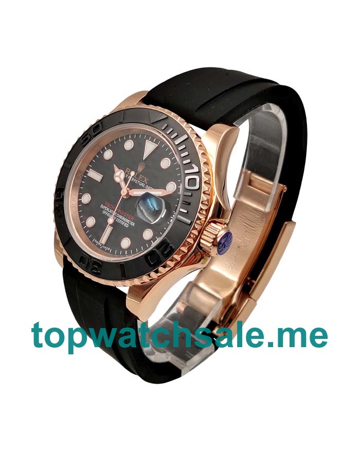 UK AAA Rolex Yacht-Master 116655 40 MM Black Dials Men Replica Watches