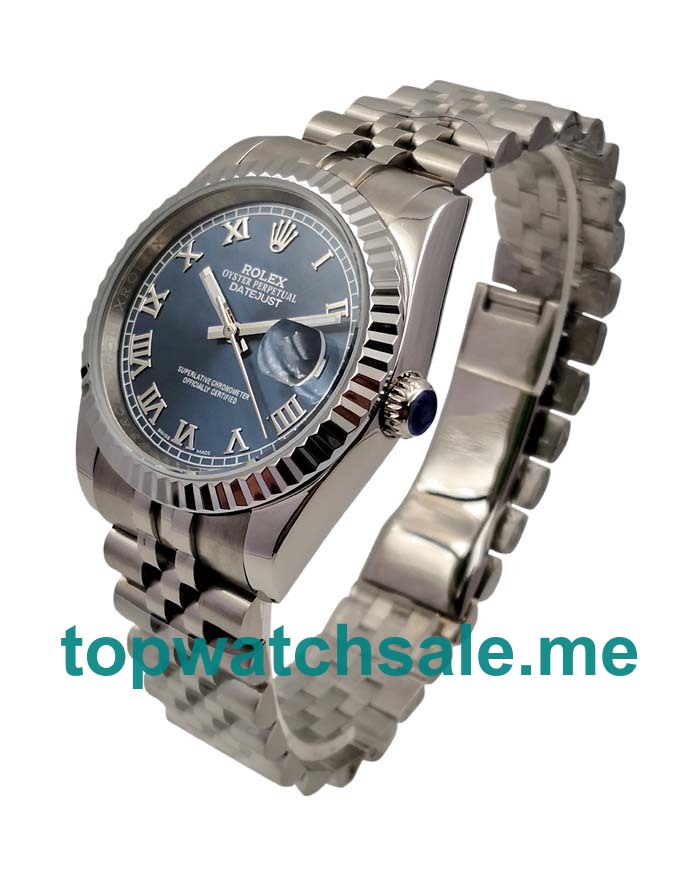 UK AAA Rolex Datejust 116234 36 MM Blue Dials Men Replica Watches