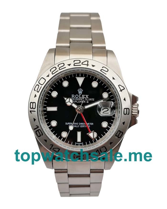 UK AAA Rolex Explorer II 16570 40 MM Black Dials Men Replica Watches