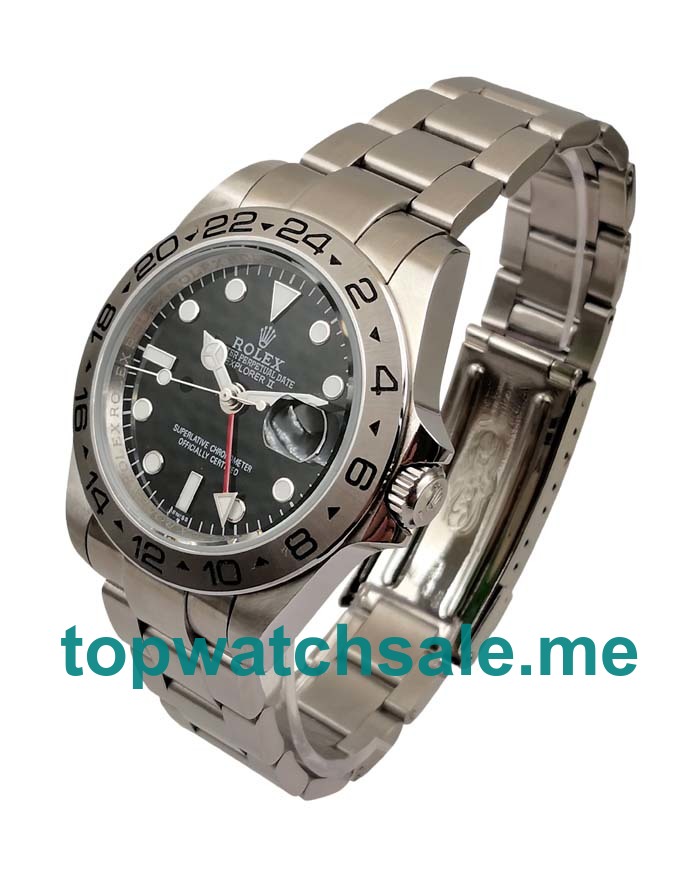 UK AAA Rolex Explorer II 16570 40 MM Black Dials Men Replica Watches