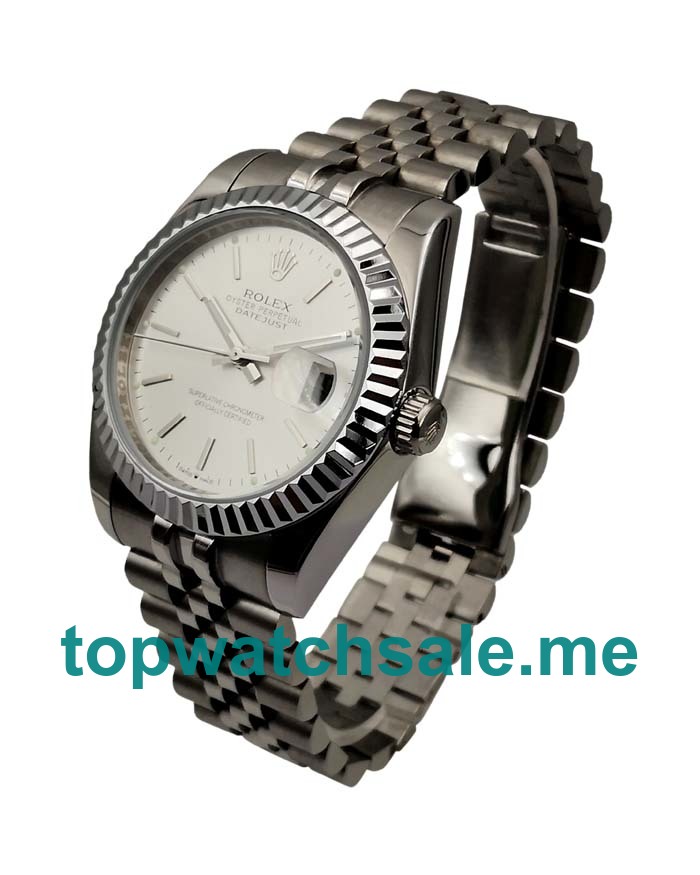 UK AAA Rolex Datejust 1603 36 MM Silver Dials Men Replica Watches