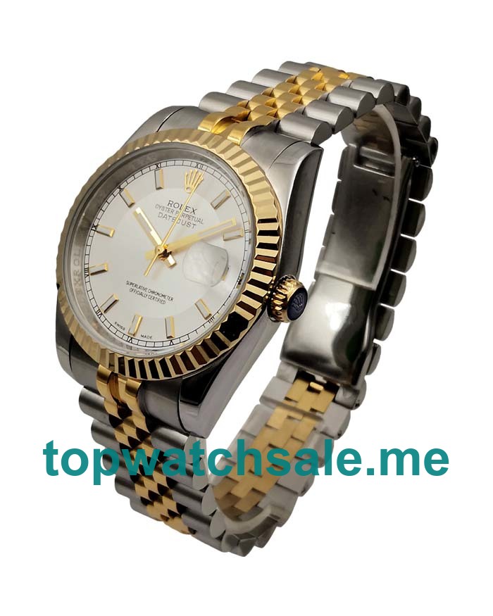 UK AAA Rolex Datejust 116233 36 MM Silver Dials Men Replica Watches