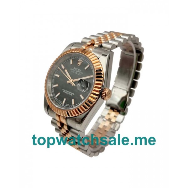 UK AAA Rolex Datejust 116231 36 MM Black Dials Men Replica Watches