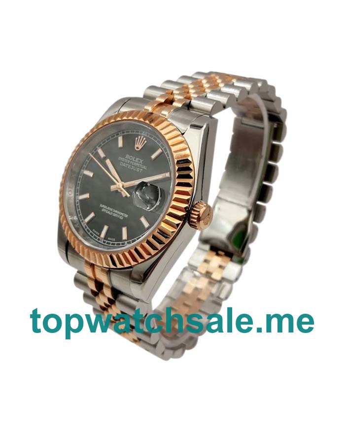 UK AAA Rolex Datejust 116231 36 MM Black Dials Men Replica Watches