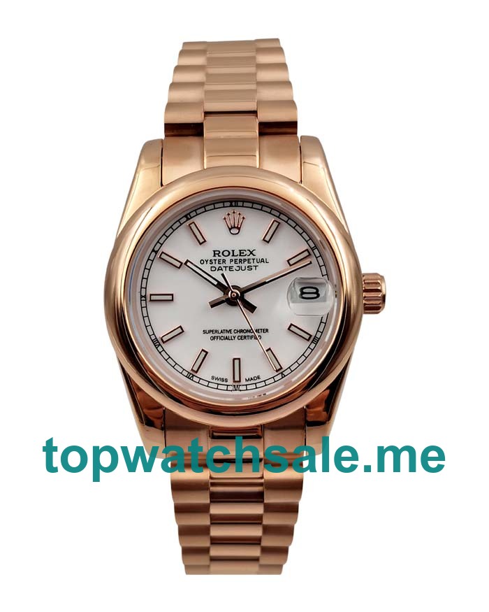 UK AAA Rolex Datejust 178275 31 MM White Dials Women Replica Watches