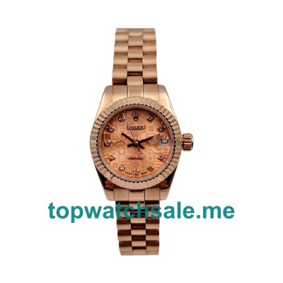AAA Rolex Lady-Datejust 179175 26 MM Pink Dials Women Replica Watches