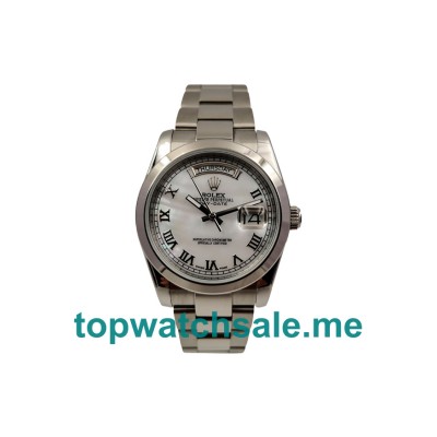 UK AAA Rolex Day-Date 118239 36 MM White Dials Men Replica Watches