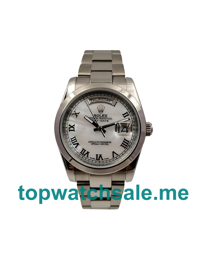 UK AAA Rolex Day-Date 118239 36 MM White Dials Men Replica Watches