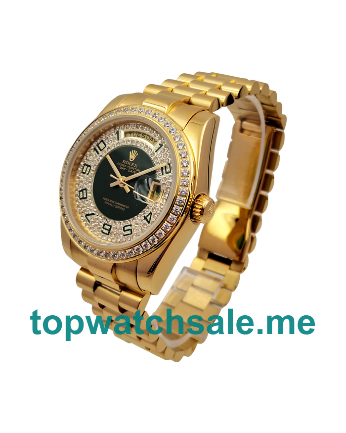 UK AAA Rolex Day-Date 118348 36 MM Green Dials Men Replica Watches