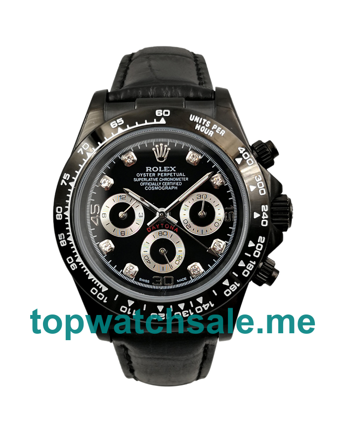 UK AAA Rolex Daytona 116519 40 MM Black Dials Men Replica Watches