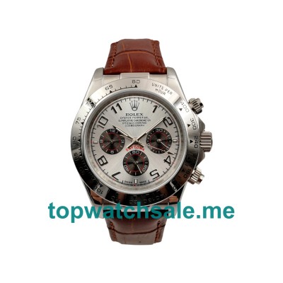UK AAA Rolex Daytona 116519 40 MM White Dials Men Replica Watches