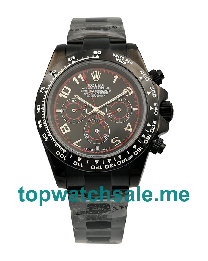 UK AAA Rolex Replica Daytona 116519 40 MM Black Dials Men Replica Watches