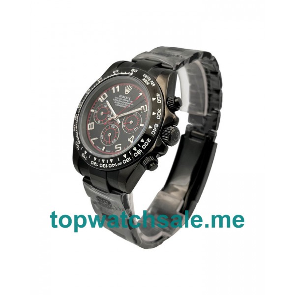UK AAA Rolex Replica Daytona 116519 40 MM Black Dials Men Replica Watches