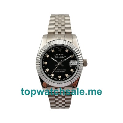 UK AAA Rolex Datejust 178274 31 MM Black Dials Unisex Replica Watches