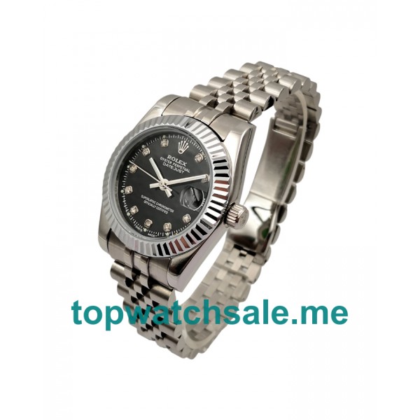 UK AAA Rolex Datejust 178274 31 MM Black Dials Unisex Replica Watches