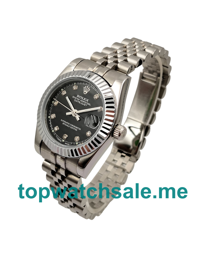 UK AAA Rolex Datejust 178274 31 MM Black Dials Unisex Replica Watches