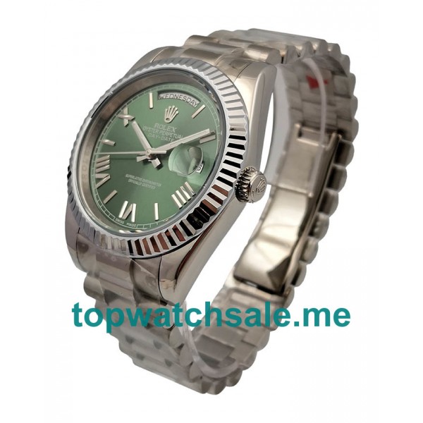 UK AAA Rolex Day-Date II 228239 41 MM Green Dials Men Replica Watches