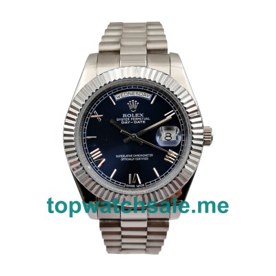 UK AAA Rolex Day-Date 228239 41 MM Blue Dials Men Replica Watches