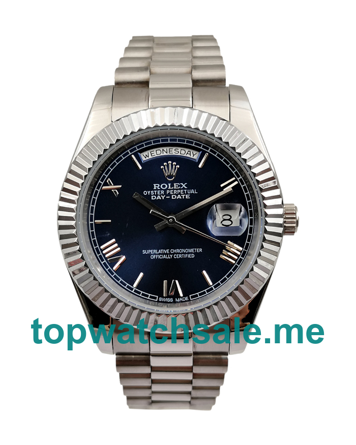 UK AAA Rolex Day-Date 228239 41 MM Blue Dials Men Replica Watches