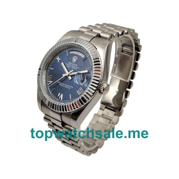 UK AAA Rolex Day-Date 228239 41 MM Blue Dials Men Replica Watches