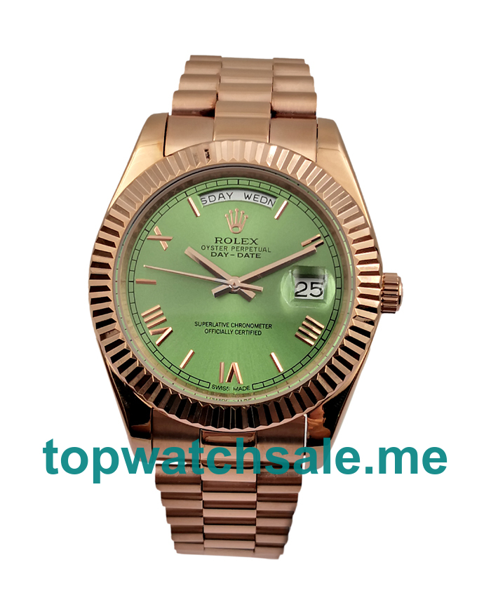 UK AAA Rolex Day-Date 228235 40 MM Green Dials Men Replica Watches