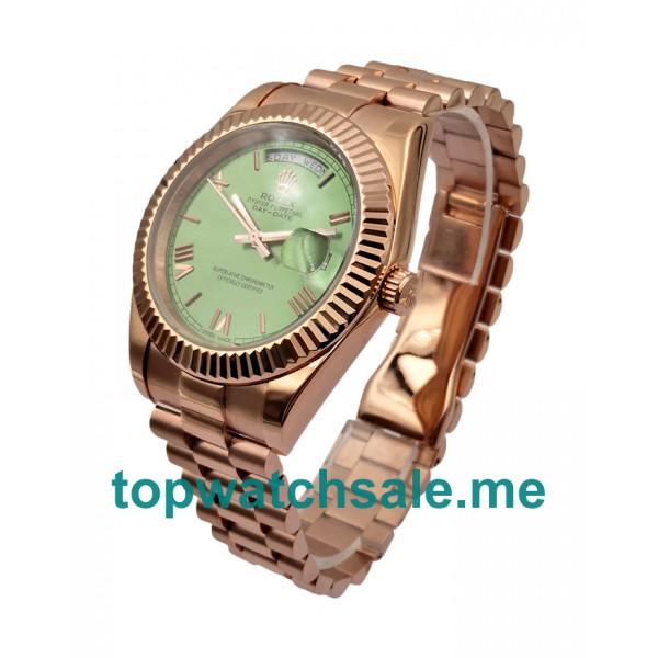 UK AAA Rolex Day-Date 228235 40 MM Green Dials Men Replica Watches