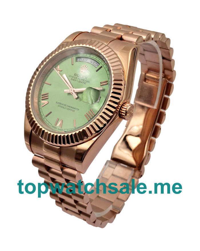 UK AAA Rolex Day-Date 228235 40 MM Green Dials Men Replica Watches