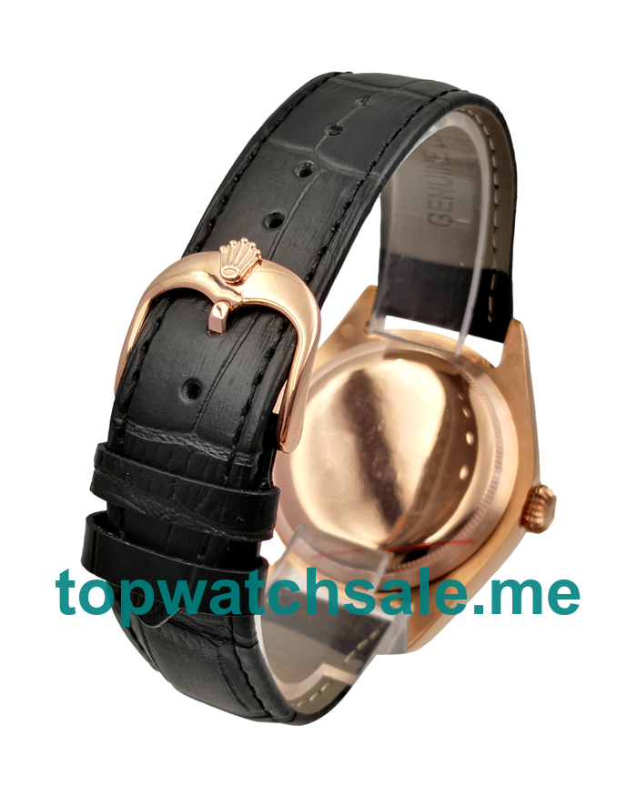 UK AAA Rolex Cellini 50505 39 MM Black Dials Men Replica Watches