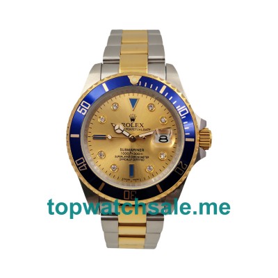 UK AAA Rolex Submariner 16613 40 MM Champagne Dials Men Replica Watches