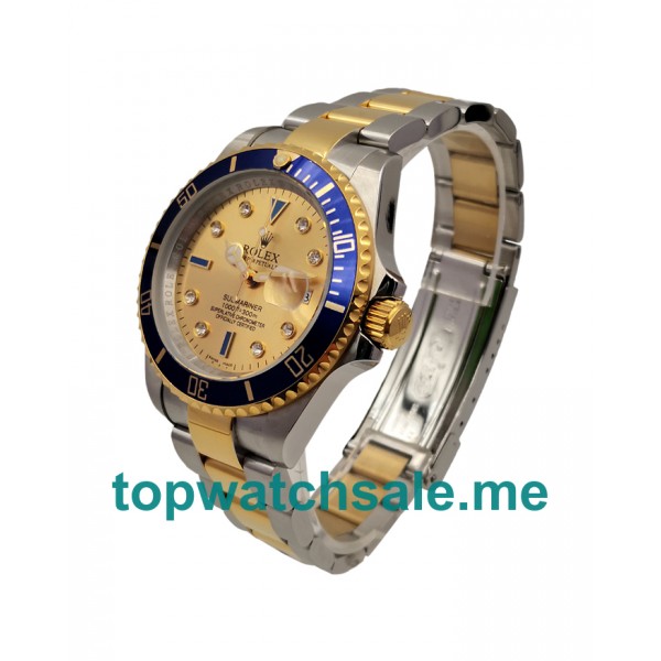 UK AAA Rolex Submariner 16613 40 MM Champagne Dials Men Replica Watches