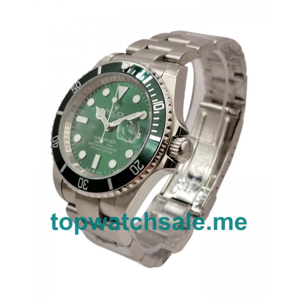 UK AAA Rolex Submariner 116610 LV 40 MM Green Dials Men Replica Watches