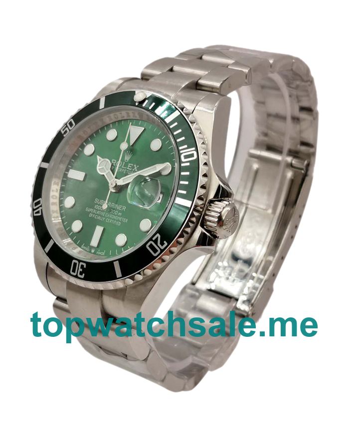 UK AAA Rolex Submariner 116610 LV 40 MM Green Dials Men Replica Watches