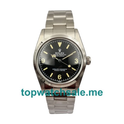 UK AAA Rolex Explorer 6610 36 MM Black Dials Men Replica Watches