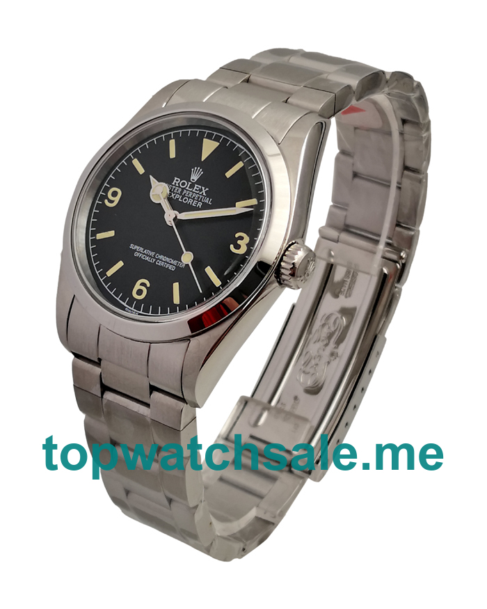 UK AAA Rolex Explorer 6610 36 MM Black Dials Men Replica Watches