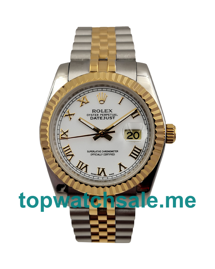 UK AAA Rolex Datejust 116233 36 MM White Dials Men Replica Watches