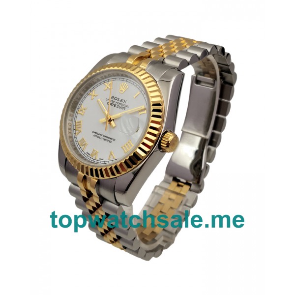 UK AAA Rolex Datejust 116233 36 MM White Dials Men Replica Watches