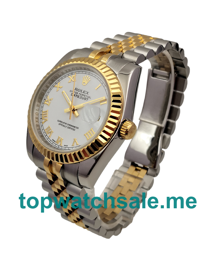 UK AAA Rolex Datejust 116233 36 MM White Dials Men Replica Watches