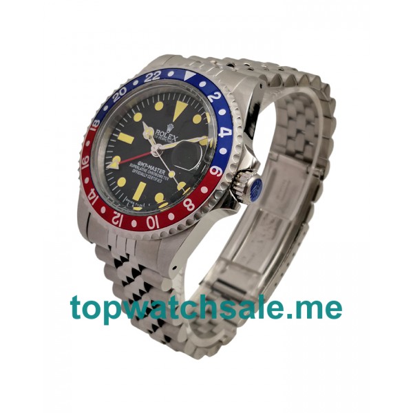 UK AAA Rolex GMT-Master 16750 40 MM Black Dials Men Replica Watches