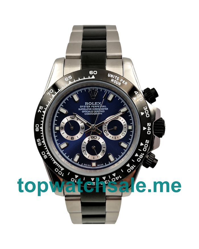 UK AAA Rolex Daytona 116500 40 MM Blue Dials Men Replica Watches