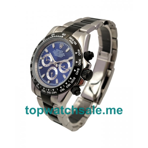 UK AAA Rolex Daytona 116500 40 MM Blue Dials Men Replica Watches