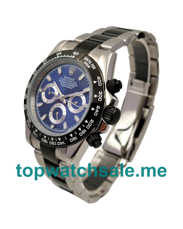 UK AAA Rolex Daytona 116500 40 MM Blue Dials Men Replica Watches