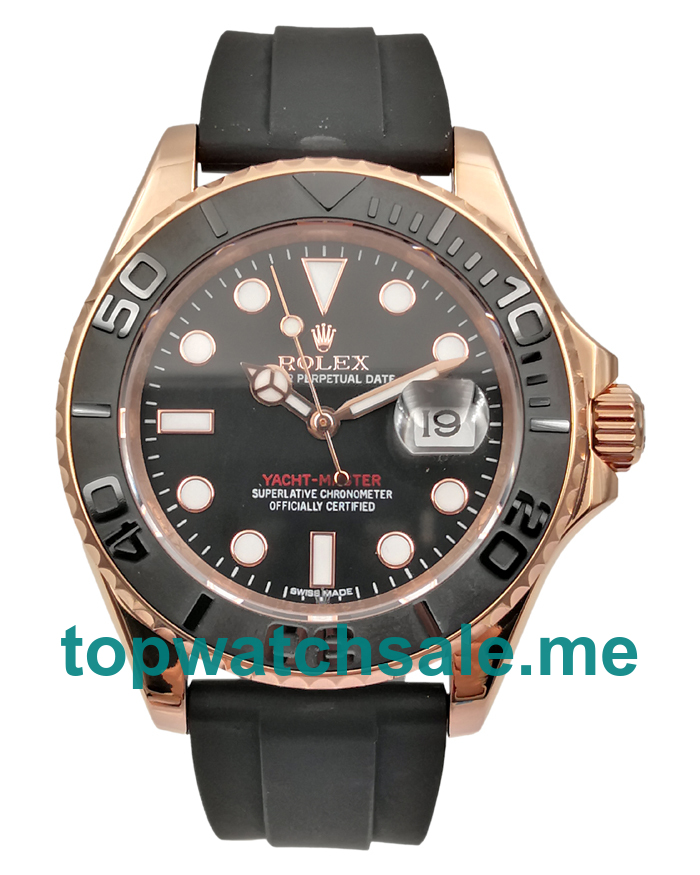 UK Swiss Made Rolex Yacht-Master 116655 40 MM Black Dials Men Replica Watches