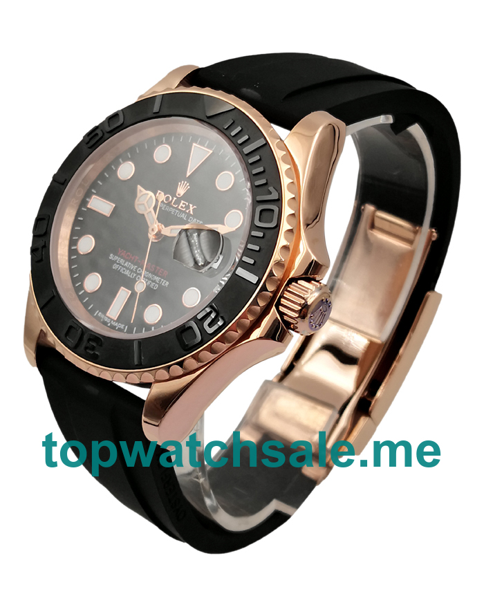 UK Swiss Made Rolex Yacht-Master 116655 40 MM Black Dials Men Replica Watches