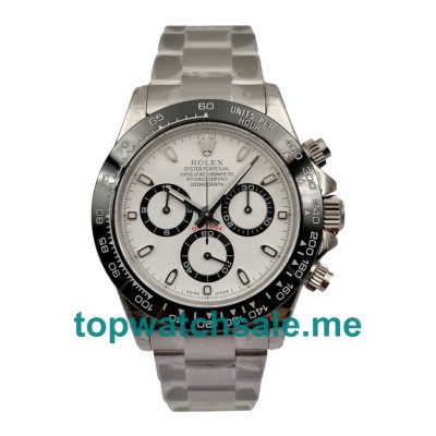 UK Swiss Made Rolex Daytona 116500 40 MM White Dials Men Replica Watches