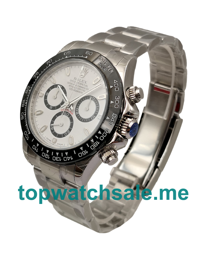 UK Swiss Made Rolex Daytona 116500 40 MM White Dials Men Replica Watches